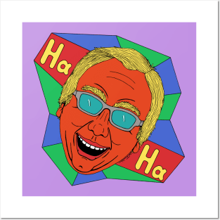 Laughing Man (Artist Self-Portrait) Posters and Art